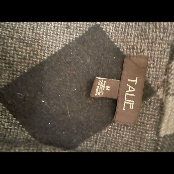 Medium Talie Black+Grey Cardigan Vest - Picture 3 of 3